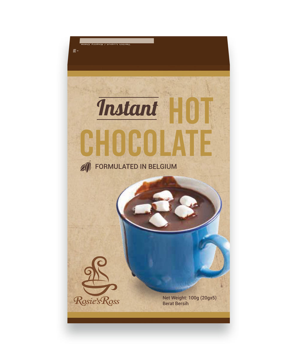 Rosie's Ross Instant Hot Chocolate Drink (20g x 5 sachets x 24 boxes)